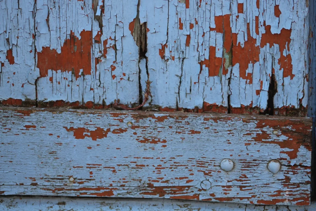 Old paint on wood