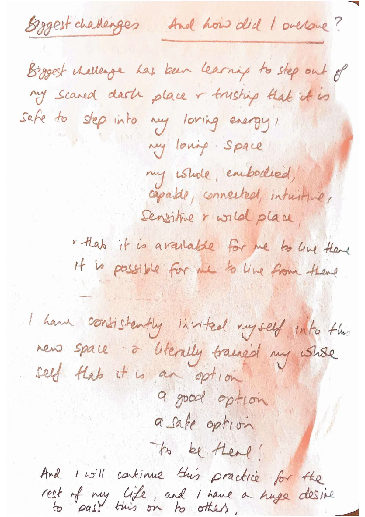 Reflections A client's reflections